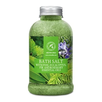 Afbeelding van Badzout 600g &#039;&#039;Pijnboom &amp; Eukalyptus Spar Rozemarijn&#039;&#039; Zeezout Huidverzorging Aromatherapie Anti Stress Bad Spa Wellness Ontspanning Aging