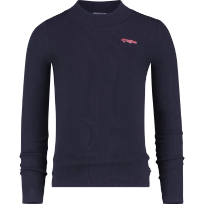 Afbeelding van Vingino Longsleeve Meisjes Katoen Donkerblauw Maat 116