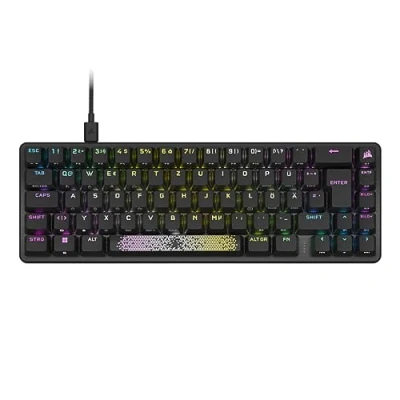 Afbeelding van CORSAIR K65 PRO MINI RGB 65% Optical Mechanical Gaming Keyboard, Backlit LED, OPX, Black, Black PBT Keycaps