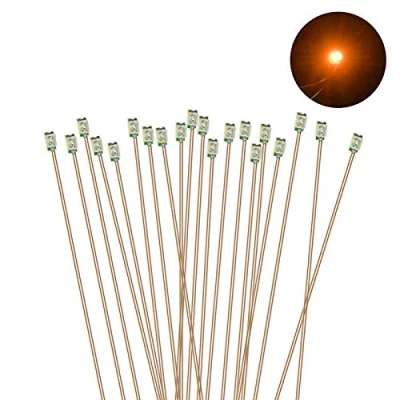 Afbeelding van Evemodel C0603R 20pcs Pre gesoldeerd Micro 0.1mm Koper Bedraad RODE SMD Led 0603