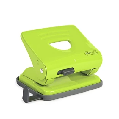 Afbeelding van Rapesco 1361 825 2 gaats Metalen Perforator, 25 Vel Nietcapaciteit, Groen