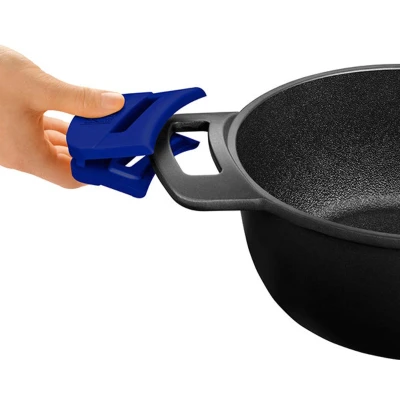 Afbeelding van BRA Geavanceerde kookpan, 32 cm, gegoten aluminium, antiaanbaklaag, PFOA vrij, versterkte prestaties, kras en slijtvast, inductie, 5 liter [Amazon Exclusive]