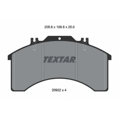 Afbeelding van Textar Remblokset 2903203