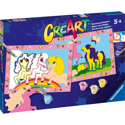 Afbeelding van Ravensburger CreArt Schilderen op Nummer Springende Pony&quot;;s