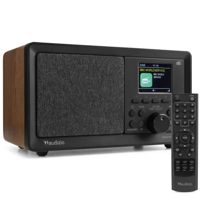 Afbeelding van Audizio Padova retro DAB radio met Bluetooth en USB mp3 speler