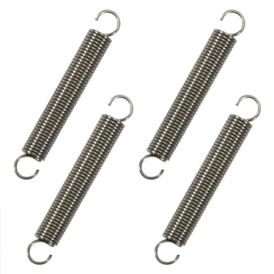 Afbeelding van GUNGY Trekveren met haak, roestvrij staal, spanveer, trekveer, 70 mm, buitendiameter 10 draaddiameter 1,2 maximale trekkracht 3,2 kg, x 4 stuks