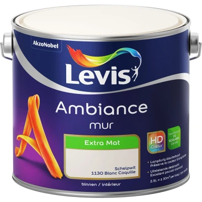 Afbeelding van Levis Ambiance Muurverf Extra Mat 2,5l Schelpwit