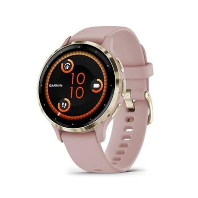 Afbeelding van Garmin Venu 3s, Smartwatch, Sporthorloge, AMOLED Scherm, 10 dagen batterij, Spraakassistent, Muziek, Pay, Slaapcoaching, Dust Rose (Gereviseerd)