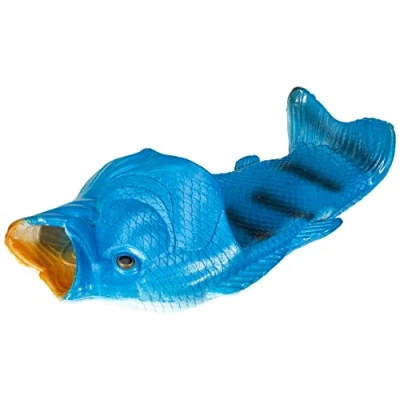 Afbeelding van Uniqstore uniseks sandalen in de vorm van een vis voor strand of douche origineel cadeau idee dames en heren, Blauw, 34/35 EU