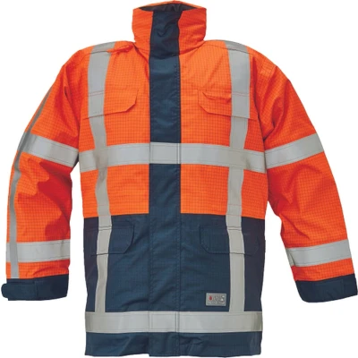 Afbeelding van SafeWorker HUMBER high vis multinorm parka 03310023 Oranje/Marine