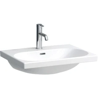 Afbeelding van Laufen lua meubelwastafel 60 cm zonder kraangat met overloop wit lcc h8100834001091