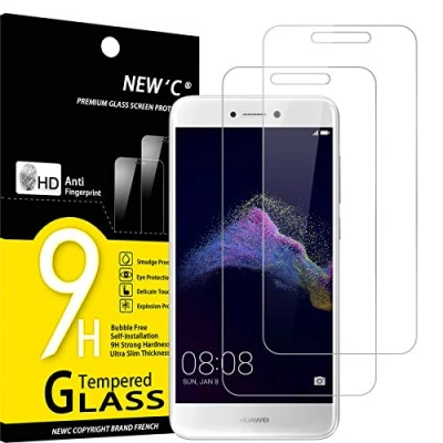 Afbeelding van NEW&#039;C 2 Stuks, Screen Protector voor Huawei P8 Lite 2017, Gehard Glass Schermbeschermer Film 0.33 mm ultra transparant, resistent
