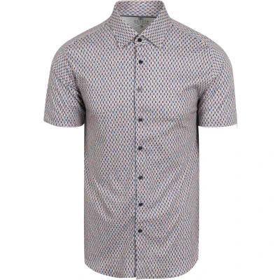 Afbeelding van Desoto Short Sleeve Jersey Overhemd Grapefruit Multicolor Maat M Heren Overhemden Casual
