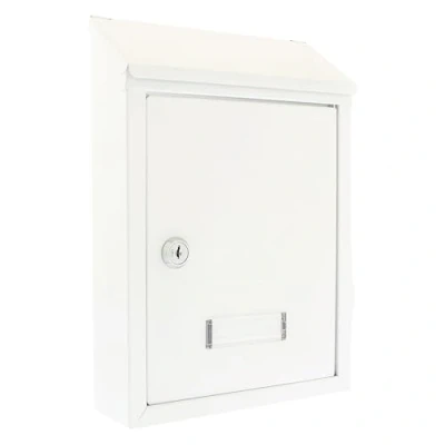 Afbeelding van G2 Trading Company 002 Avon brievenbus van staal wit