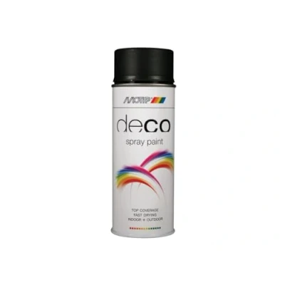 Afbeelding van Motip Deco Lakspray Mat 0,4l Diep Zwart