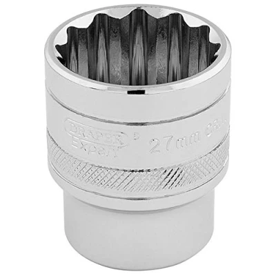 Afbeelding van Draper 33442 1/2&quot; Vierkante Aandrijving 12 Punt Socket, 27mm Grootte