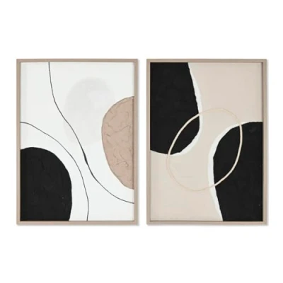 Afbeelding van Schilderij Home ESPRIT Abstract Stads 50 x 3,5 70 cm (2 Stuks)