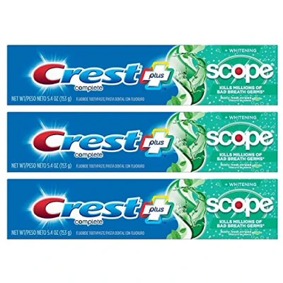 Afbeelding van Crest Tandpasta Plus Scope Whitening Minty Fresh, 2 Stuk