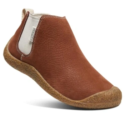 Afbeelding van Keen Mosey Chelsea Sneakers laag, Dames, Maat: 38, Tortoise shell/birch Veloursleer
