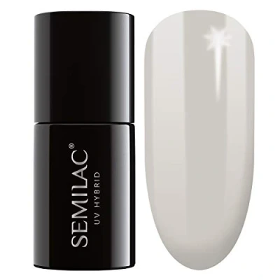 Afbeelding van Semilac Hybride UV Nagellak Grijze Tint 544 City Break Just Chillin 7 ml Langdurige en Efficiënte Lak Perfect voor thuis Professionele Manicure Pedicure