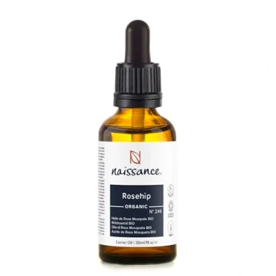 Afbeelding van Naissance Wilde Rose Olie/Rosepicht Kernel Olie BIO (Nr. 246) 30ml Natuurlijk, Koud, Gedrukt, Biologisch Gecertificeerd, Voedend Voor Haar, Gezicht, Huid en Nagels