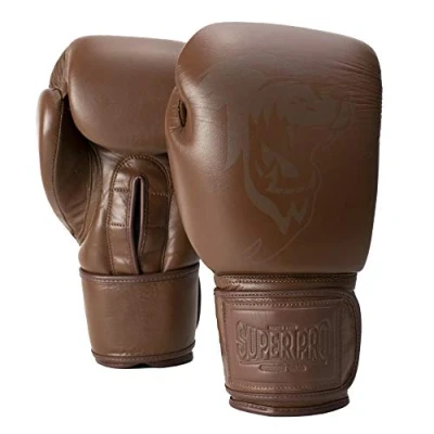Afbeelding van Super Pro Combat Gear Legend SE Lederen (kick)bokshandschoenen Bruin 14oz