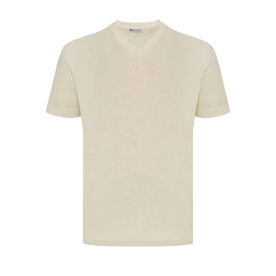Afbeelding van dandalo Tshirt basic, Heren, Maat: Large, Ecru