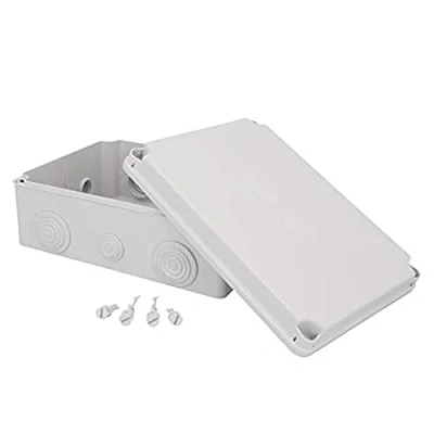 Afbeelding van UNITEC Opbouw aftakdoos, aansluitdoos, installatiebehuizing, 241 x 180 95 mm, spatwater en stofbescherming conform IP 65, schroefdeksel