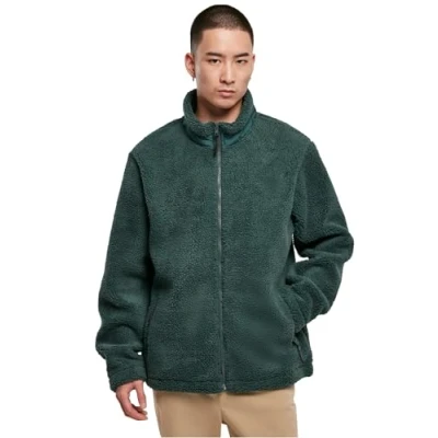 Afbeelding van Urban Classics Basic Fleecejas, Heren, Maat: 4XL, Bottlegreen