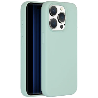 Afbeelding van Apple iPhone 15 Pro MagSafe Hoesje Siliconen en TPU (zacht) Accezz Softcase/Backcover Blauw Telefoonhoesje