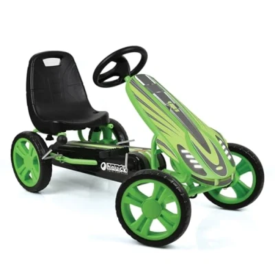 Afbeelding van Hauck 903098 Gokart Speedster voor Kinderen van 4 8 Jaar, tot 50 kg, Handrem, Stoel met 3 Standen, Groen