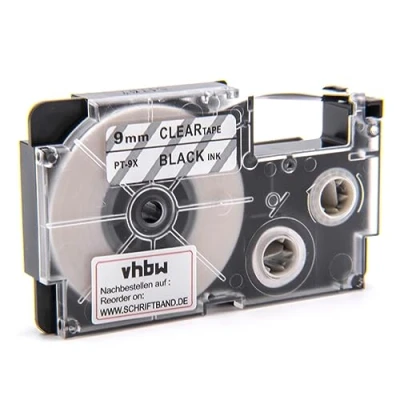 Afbeelding van vhbw Cartridges Labeltape, 9 mm, compatibel met Casio KL 60, 120, 70E, 100E, 300, 750E, 780, 1500, 7000, vervanging voor XR 9X, 9X1.