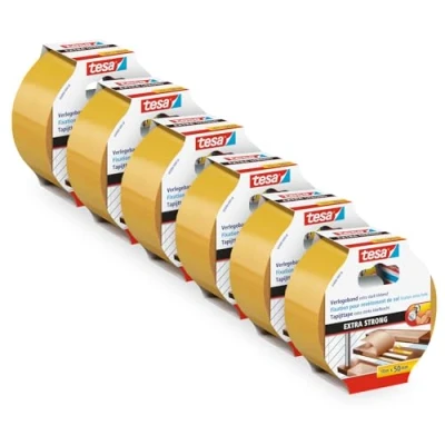 Afbeelding van tesa EXTRA STRONG 05686 Dubbelzijdige tape (l x b) 10 m 50 mm 6 stuk(s)