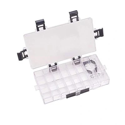Afbeelding van WANDIC Paletdoos, 1 stuk van 24 putten Lege Luchtdichte Verf Container voor Aquarellen Gouache en Olieverf, Acryl