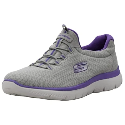 Afbeelding van Skechers Summits Sneaker voor dames, Grijs/Paars, 43 EU