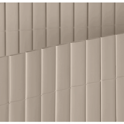 Afbeelding van Intergard Tuinscherm PVC tuinafscheiding balkonscherm grijs 1x3m