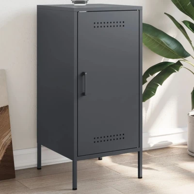 Afbeelding van Dressoir 36x39x79 cm koudgewalst staal antracietkleurig