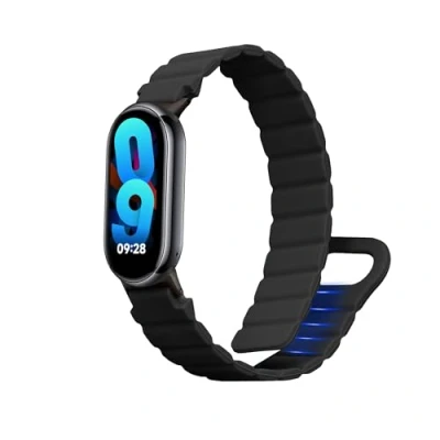 Afbeelding van kwmobile sporthorloge Band geschikt voor Xiaomi Mi 8 / 9 bandje Smartwatch of activity tracker polsband Met magneetsluiting In zwart