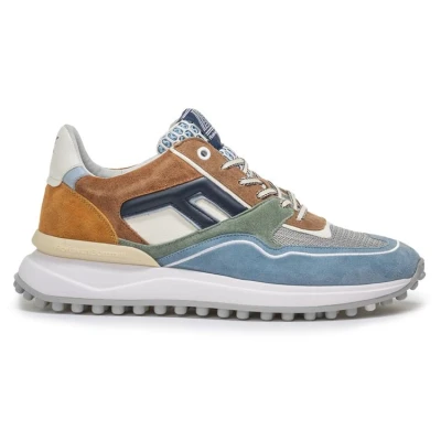 Afbeelding van Floris van Bommel Noppi 29.37 suède sneakers lichtblauw