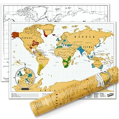 Afbeelding van Scratch Map Reiseditie Kraswereldkaart van Luckies