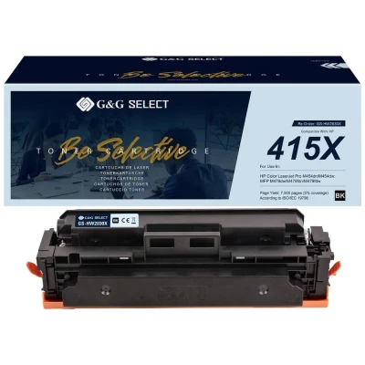 Afbeelding van G&amp;G Toner vervangt HP 415X Compatibel Zwart W2030X GS HW2030X(415X)
