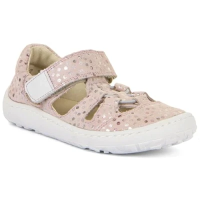 Afbeelding van Froddo Barefoot Elastic Sandalen voor kinderen, Maat: 35, Pink Veloursleer