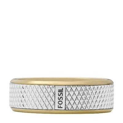 Afbeelding van Fossil heren Ring met logo JF0419599811.5 in de kleur Goud, maat: US 12 = 21,4 mm
