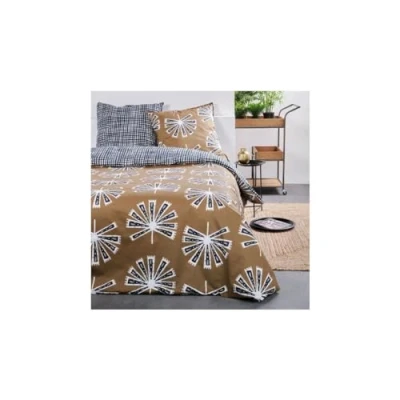 Afbeelding van Dekbedovertrek set TODAY Bruin 220 x 240 cm 3 Onderdelen