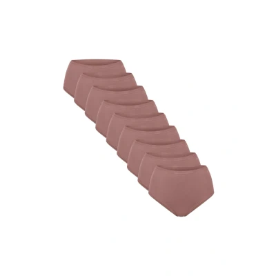 Afbeelding van Sloggi 9PACK GO Daily Highwaist Slip, Dames, Maat: Medium, Cacao