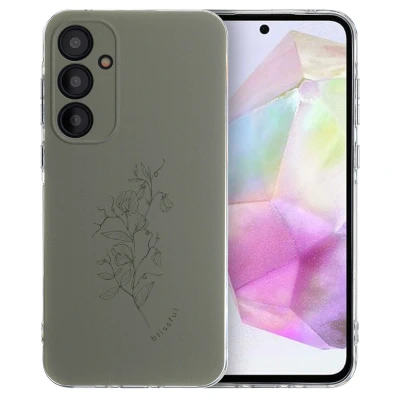 Afbeelding van Samsung Galaxy A35 Hoesje Siliconen en TPU (zacht) iMoshion Softcase/Backcover Groen Telefoonhoesje