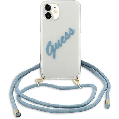 Afbeelding van Guess GUHCP12SCRTVSBL iPhone 12 mini 5.4 blauw/blauw hardcase Script Vintage