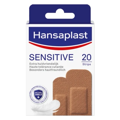 Afbeelding van 2x Hansaplast Sensitive Pleister Medium 20 stuks