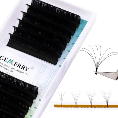 Afbeelding van Wimperverlenging Easy Fan Volume 0.07 D krul 14mm Lengte Natuurlijke Auto wimpers Extensions Self Fanning Nerts Russisch Volume(0.07 curl 14mm)