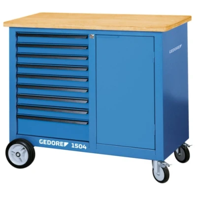 Afbeelding van Gedore 1504 0810 Verrijdbare werkbank 9 laden + Gereedschapset 325 Delig 1873849